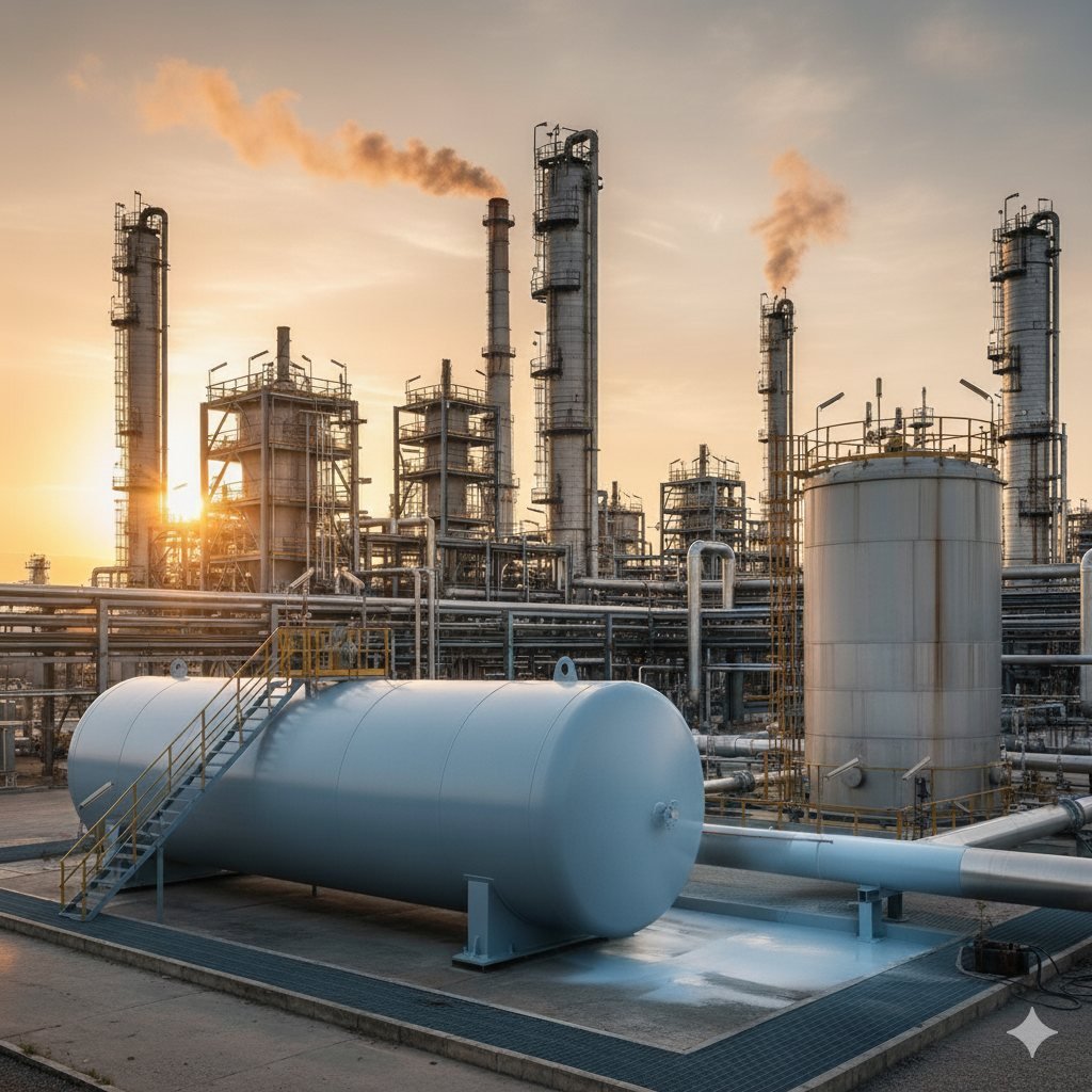 Petrokimya — Tanklar, boru hatları ve proses ekipmanları için koruyucu kaplamalar.